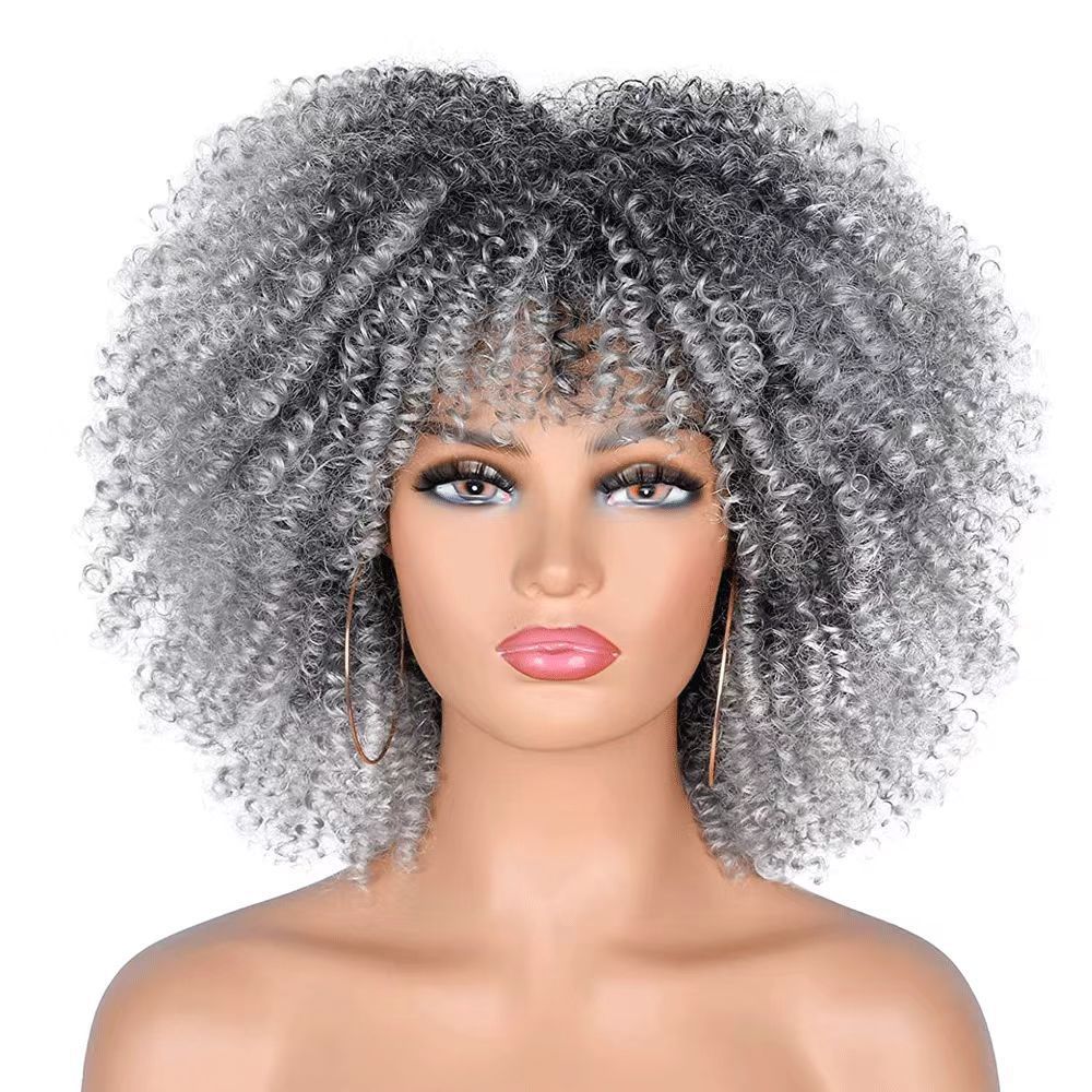More Than Kinds Of Micro Volume Afro Head Cover Wig Short Curly Hair