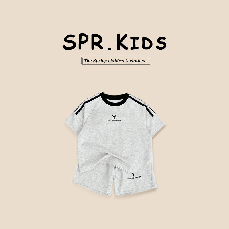 Summer Boys Clothes T-shirt Sports Casual Children's Suit