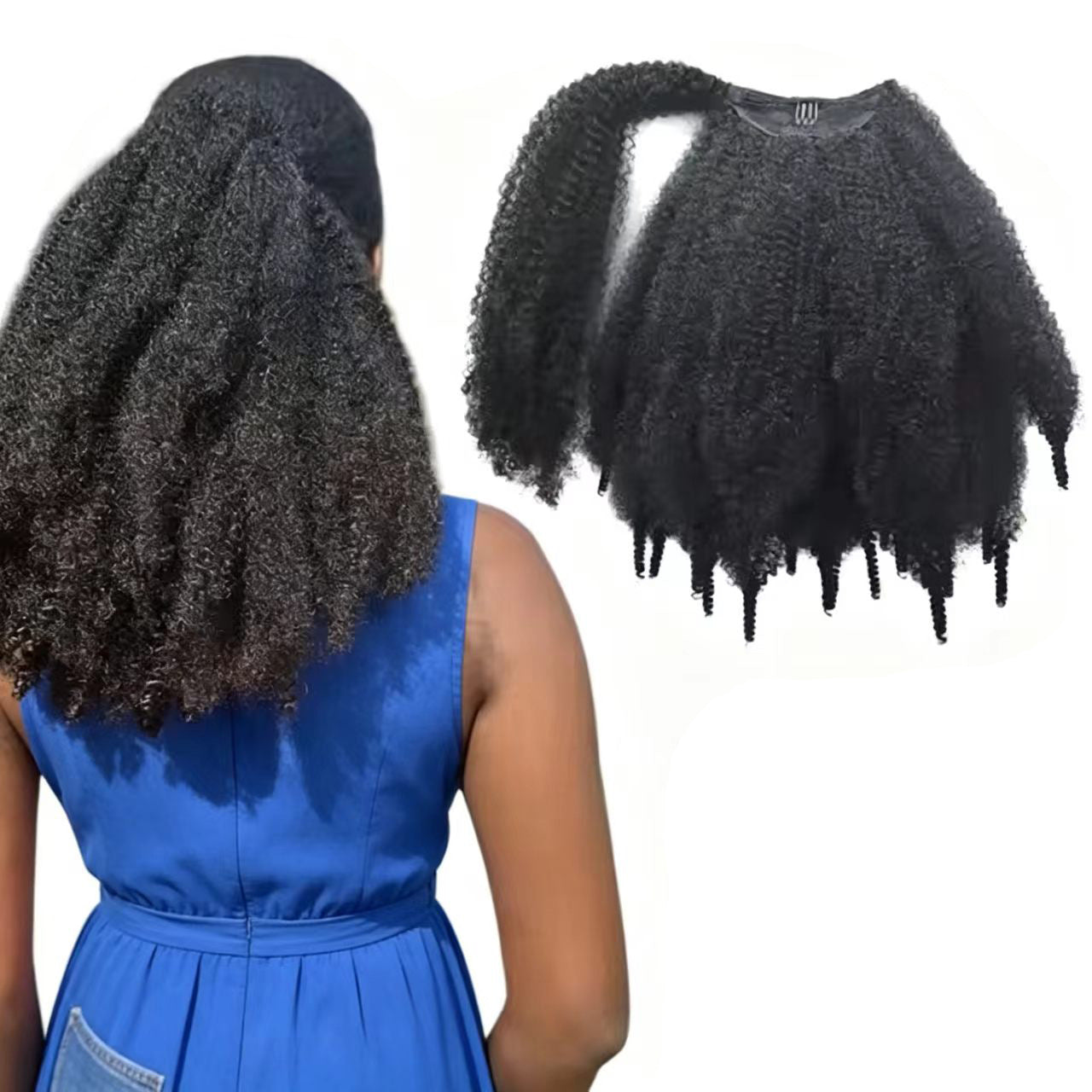Inch African Spring Twist Hook Fiber Hair Bag Wig Ponytail