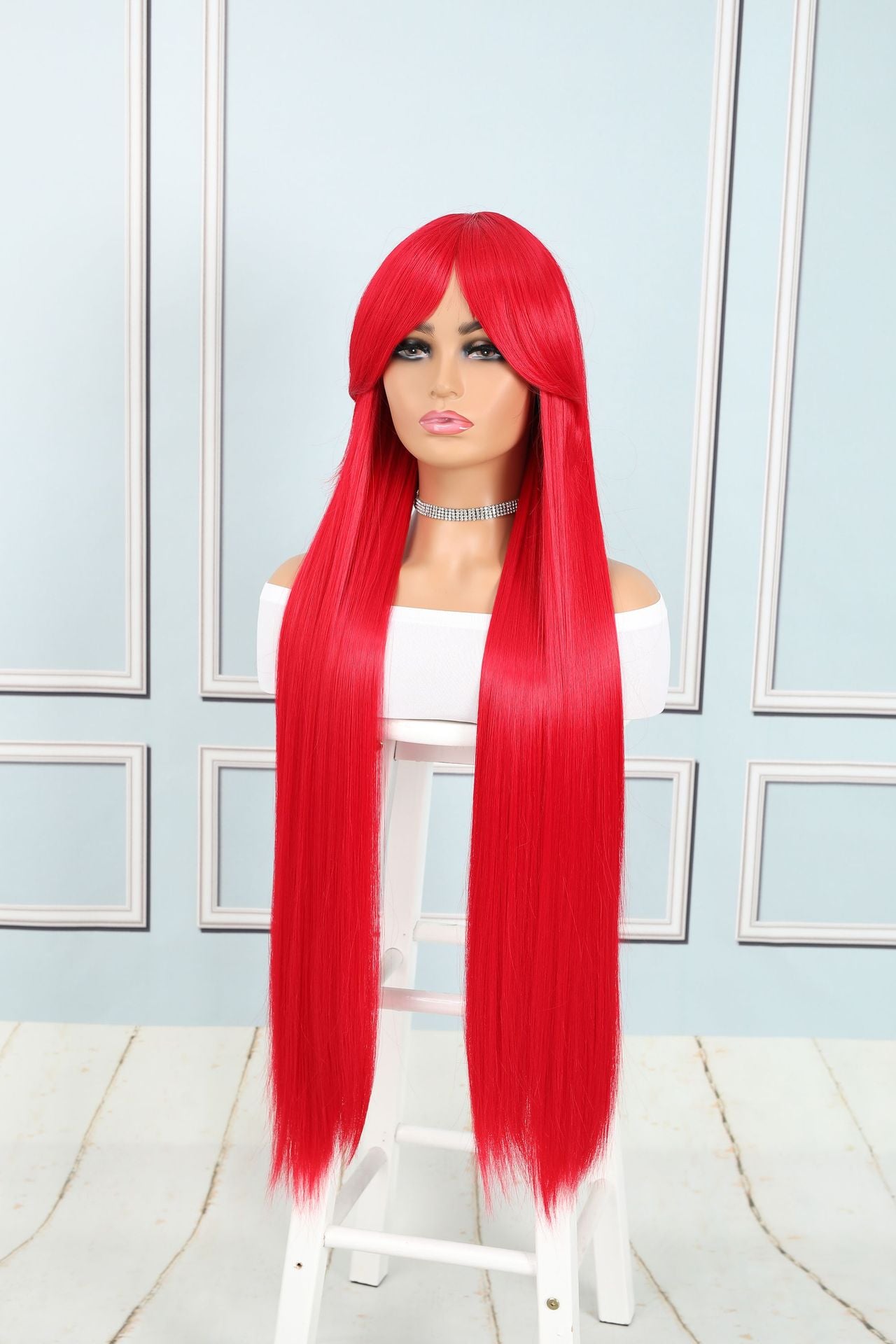 Universal Dress Up Colorful Long Straight Hair Cos Wig