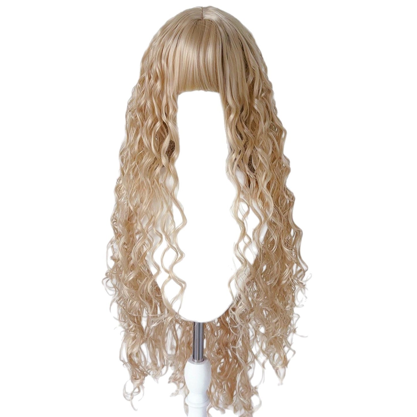 Gothic V Ancient Early Wet Hair Curly Millennium Singer Light Wig Long Curls