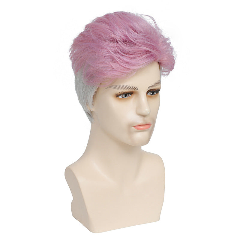 Men's Short Straight Hair Daily Wear Universal Cos Wig
