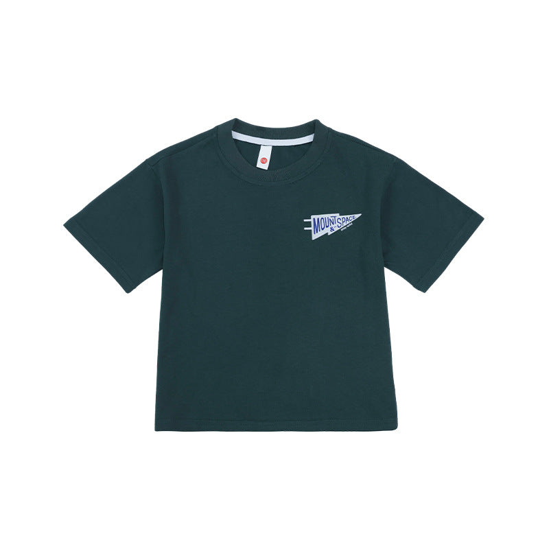 Children's Short-sleeved Summer Simple Breathing Cotton Round Neck Children's T-shirt