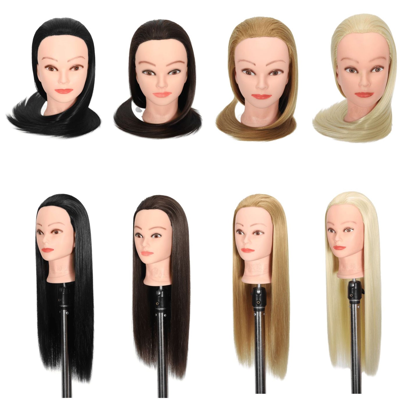 Hairdressing Practice Model Head Teaching Mannequin Hair Cutting Straightening Braiding Other Wig