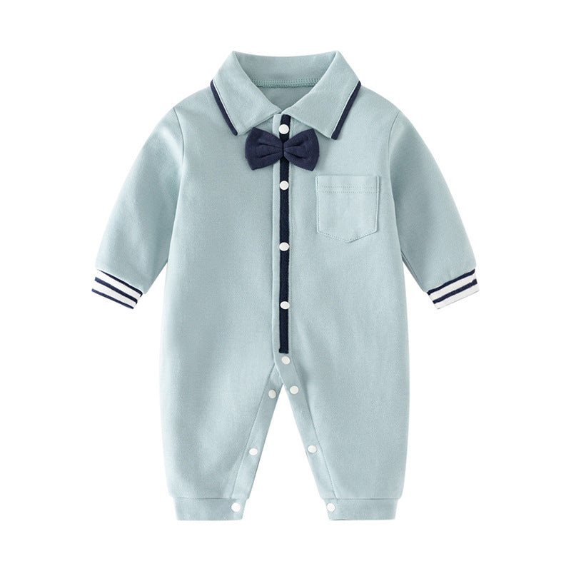 Jumpsuit Pure Cotton Simple Long Sleeve Romper Male Female Baseball Jumpsuit, Climbing Suit