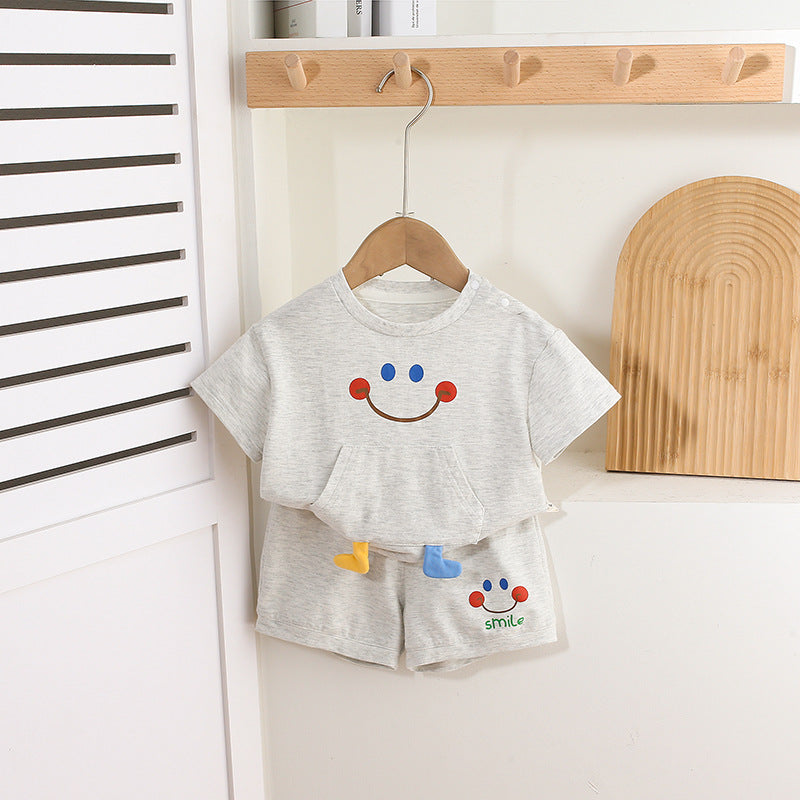 For Babies Summer Unisex Super Cute Thin Children's Suit