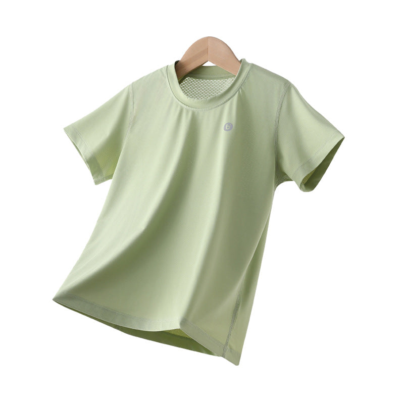 Children's Boy's Sun Protection Clothing Top Sports Bottoming Children's T-shirt