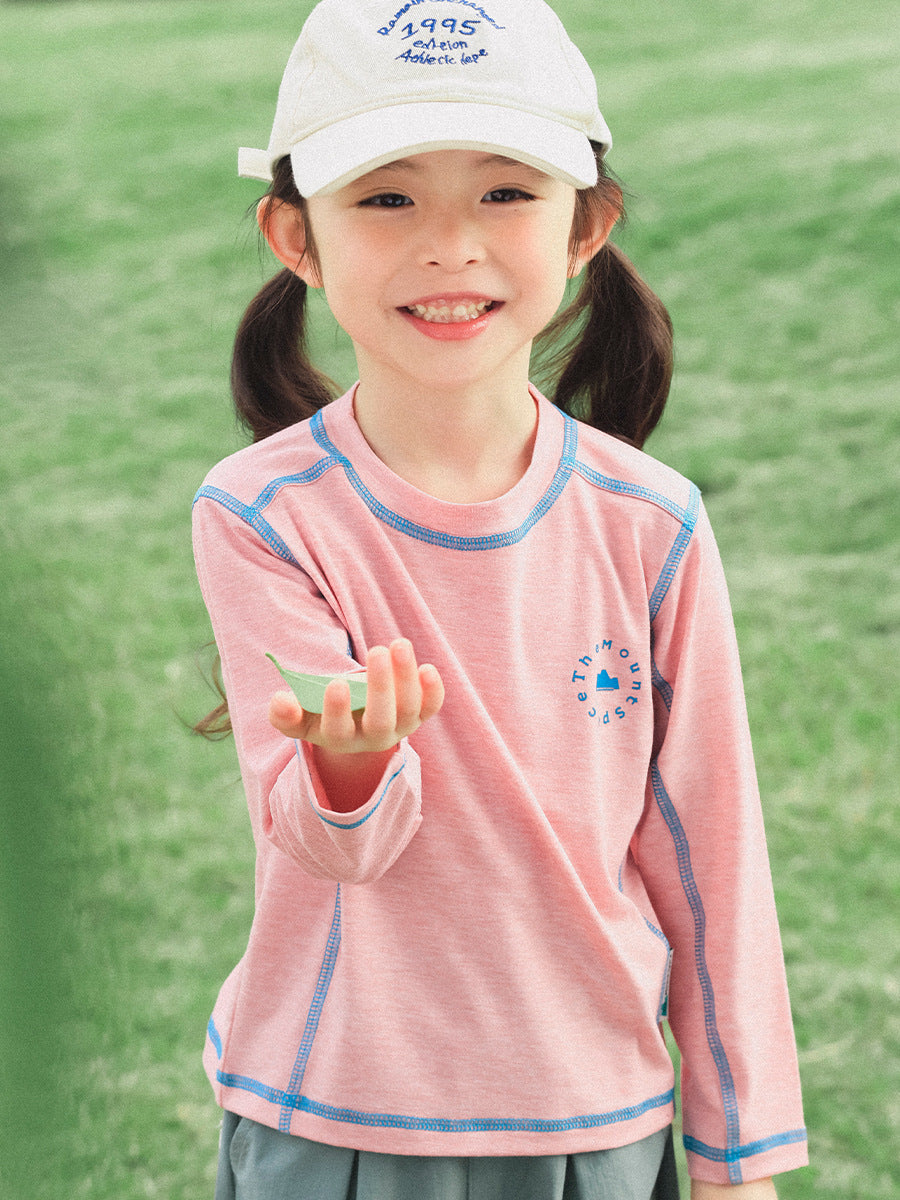 Children's Sweater For Top Medium Big Contrast Color Bright Children's T-shirt