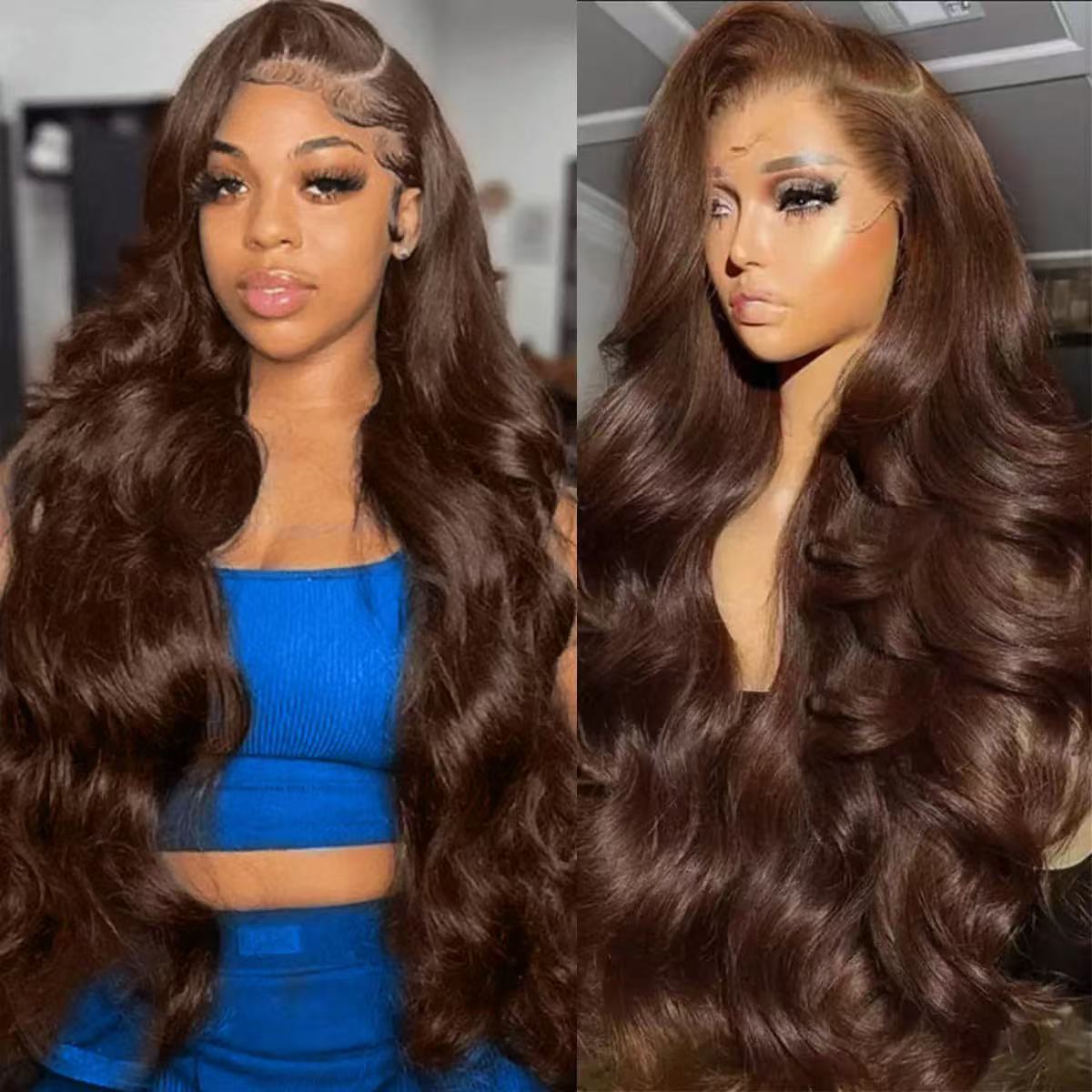 Fashion Front Lace Big Wave African Curly Hair Synthetic Wig Long Curls