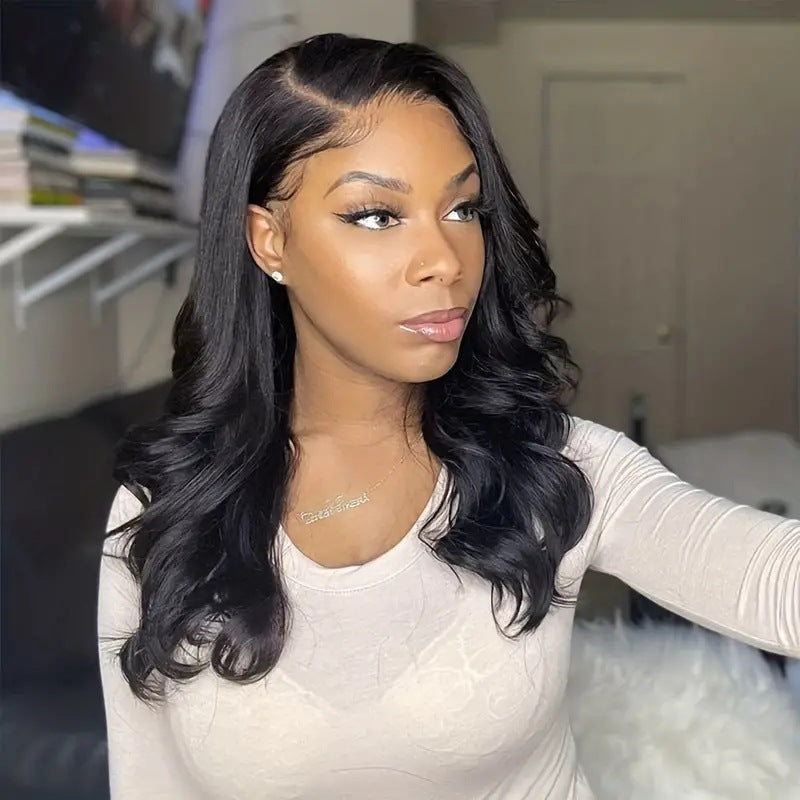 Fashion Lady Front Lace Big Wave Wig Short Curly Hair
