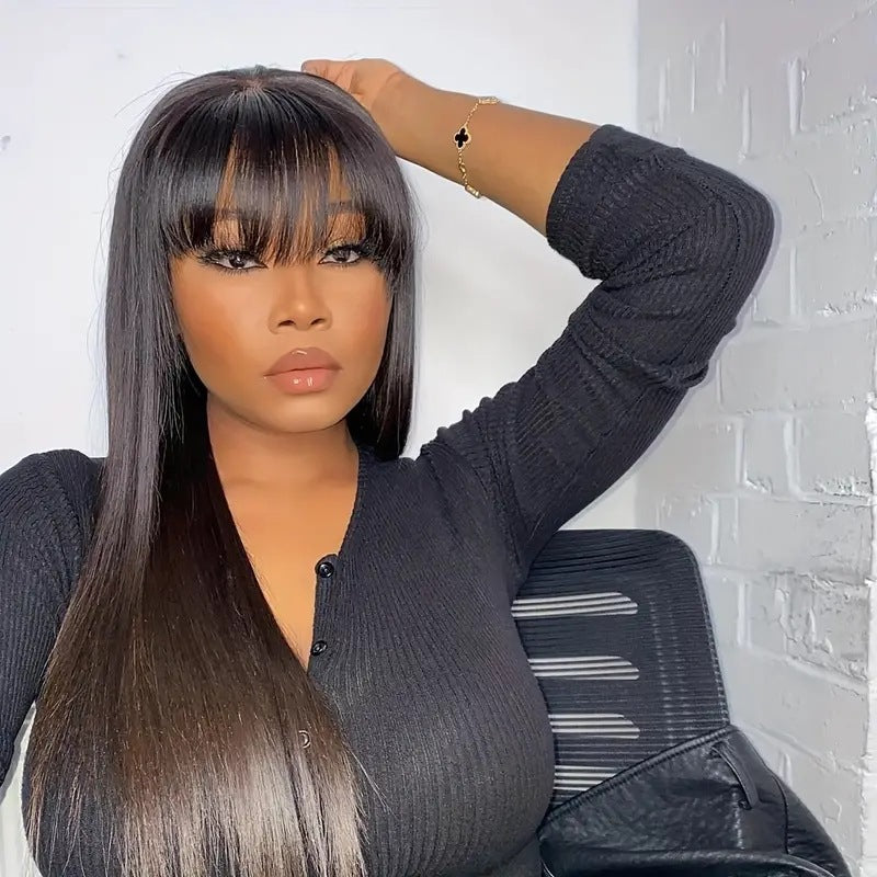 Elegant Innovative Classy Charming Fashion Bangs Long Straight Wig