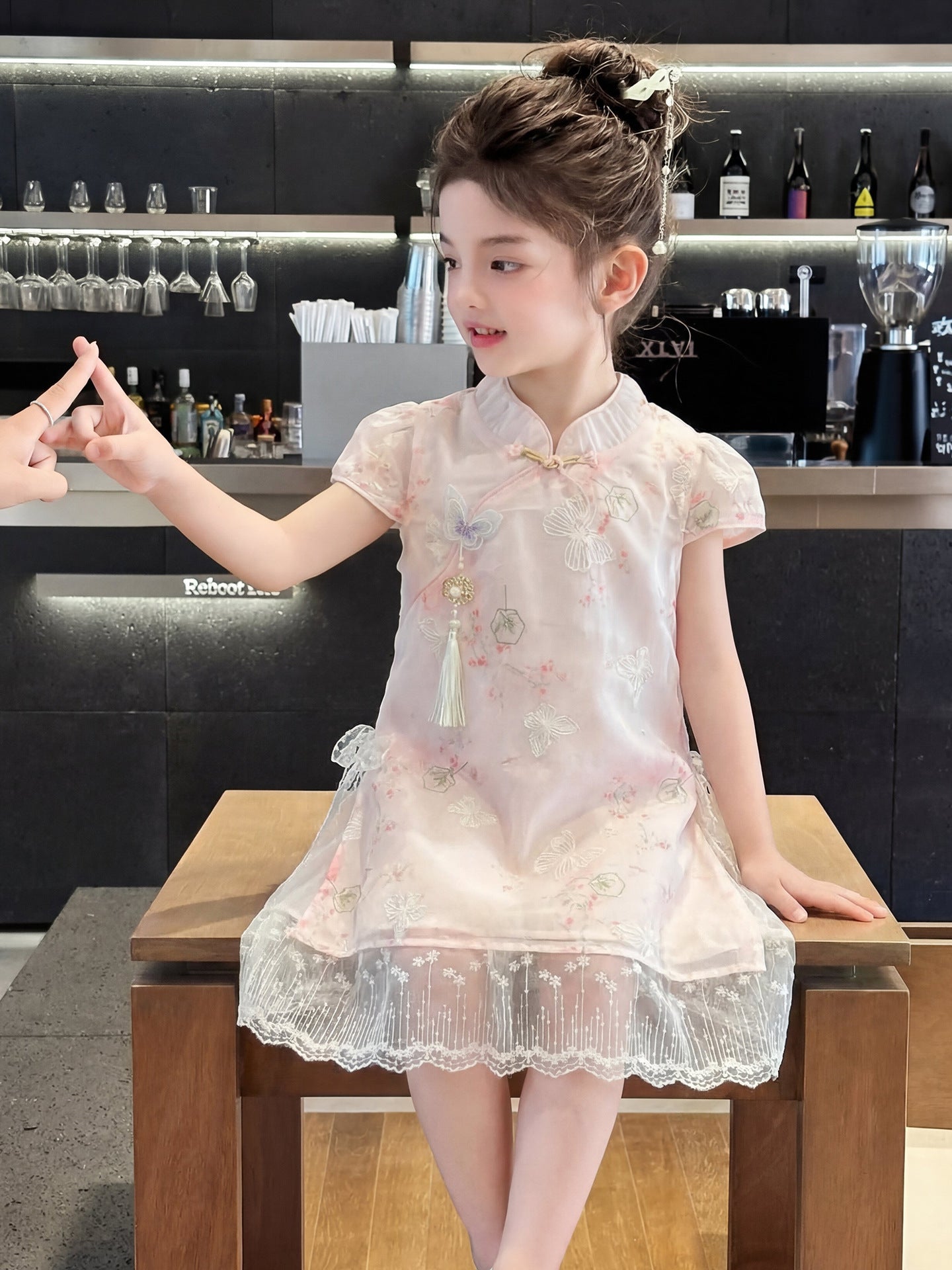 Children's Cheongsam Fashionable National Style Fairy Summer Children's Dress