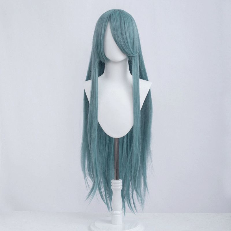 Long Straight Hair Mao Anime Style Optional Bangs Full Cos Wig