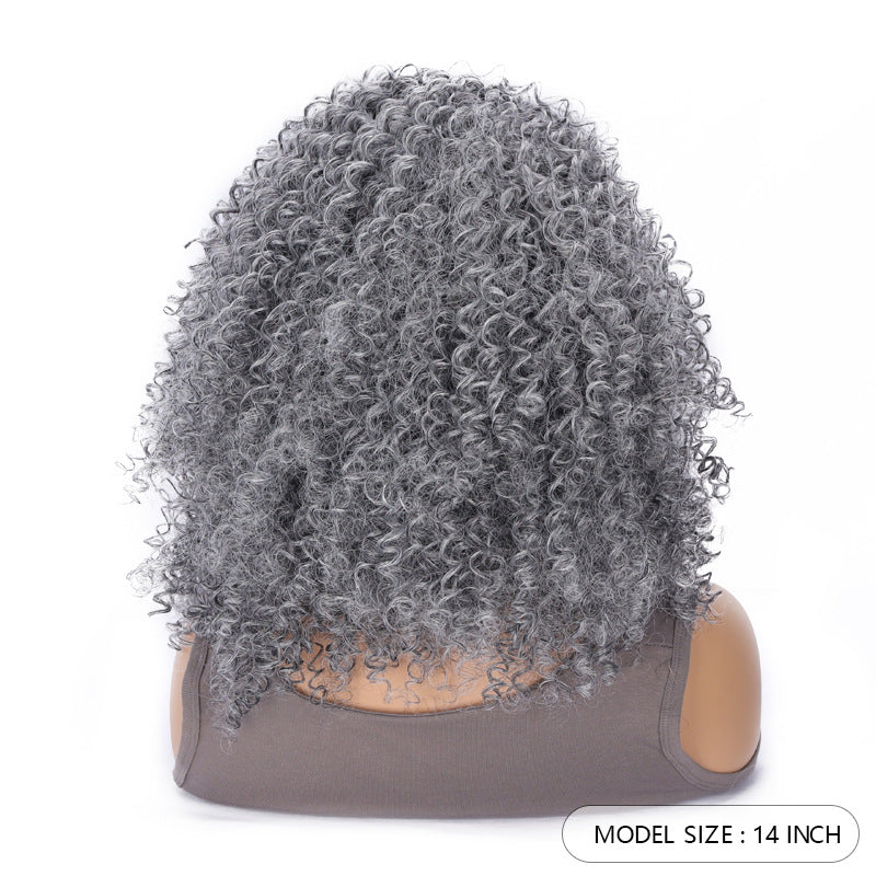 Women's Fashion Band African Small Chemical Fiber Wig Short Curly Hair