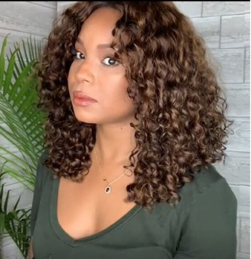 Love Fashion African Small Volume Afro Heat Resistant Wig Short Curly Hair