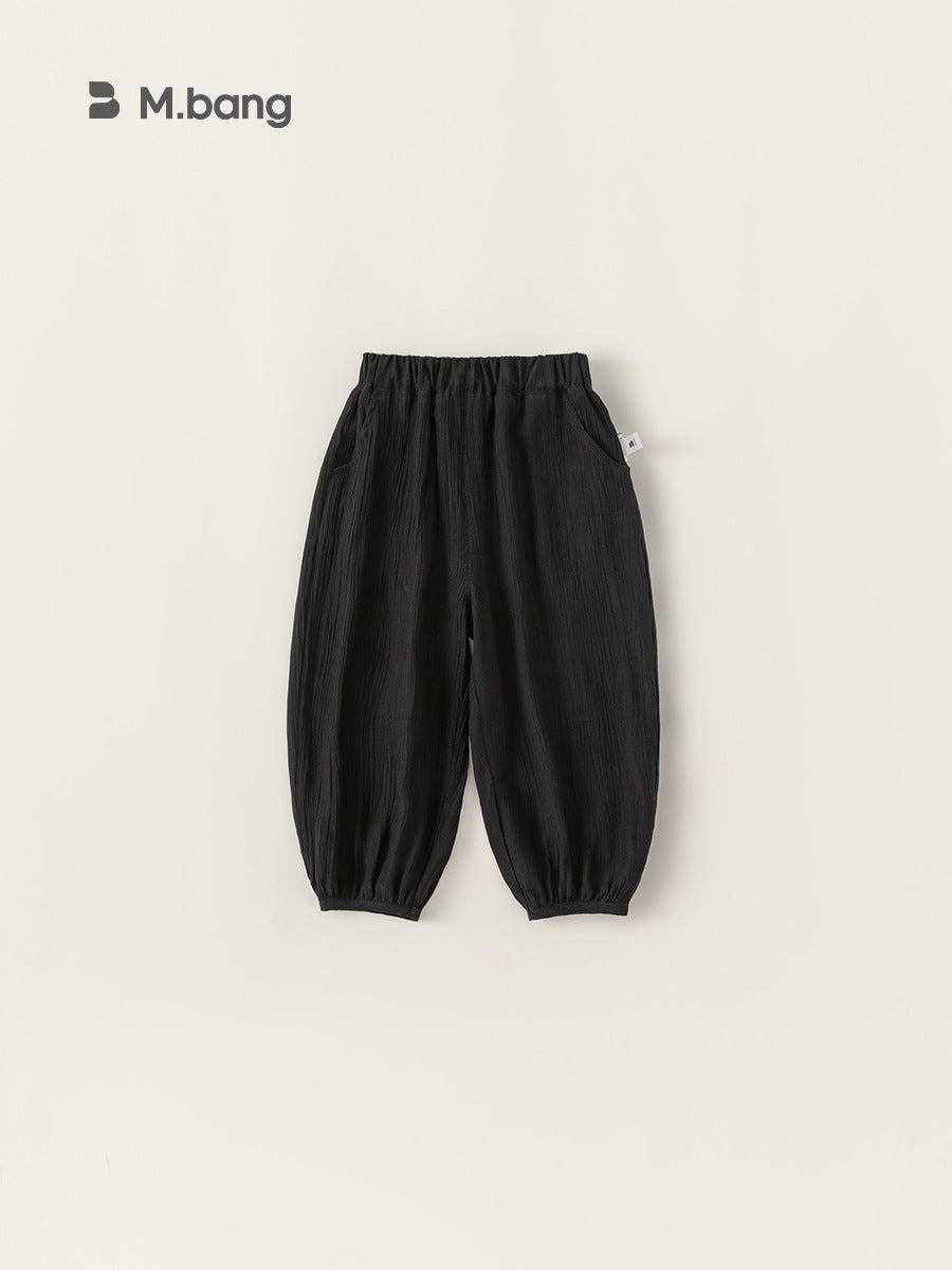 Children's Clothing Solid Color Bloomers Summer Indoor Air Conditioning Thin Children's Pants