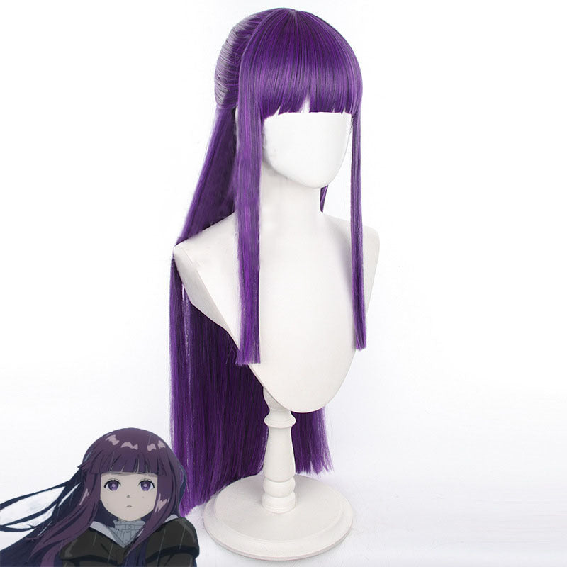 Fu Lillian Buried Purple Long Straight Half Cos Wig