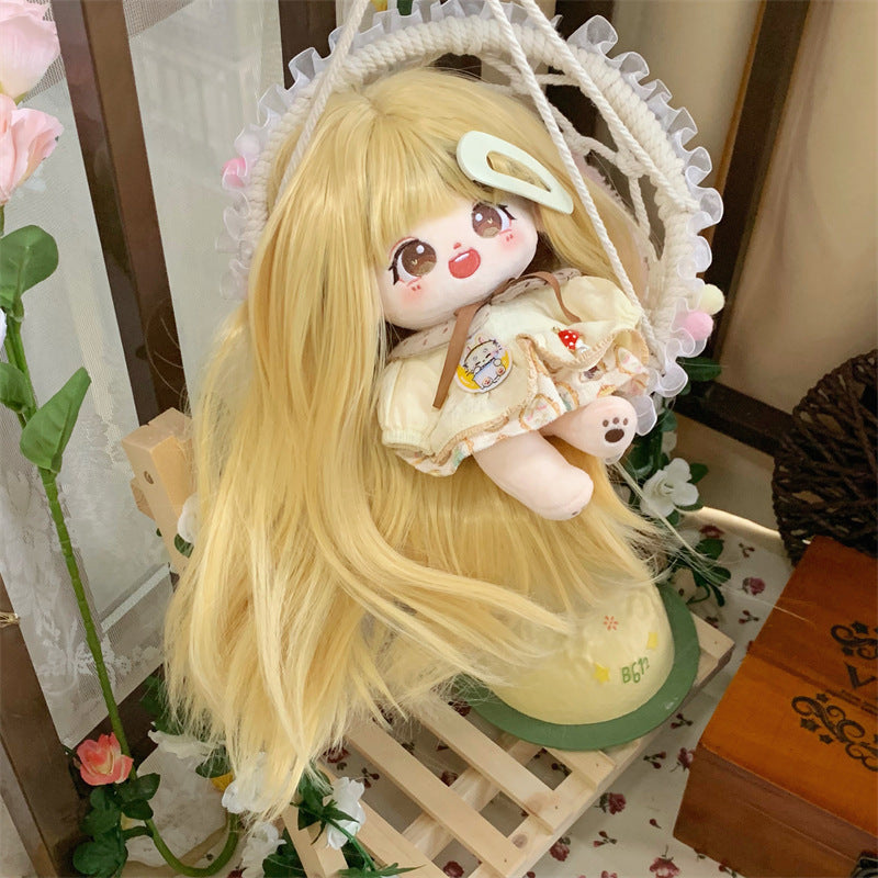 Plush Hair High Temperature Silky Soft Silk Head Long Straight Wig