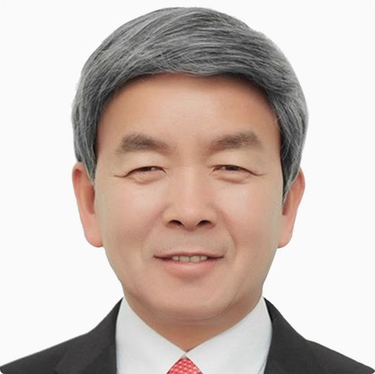 Men's Straight Hair Performance Props White Flower Grandpa Father Men's Wig