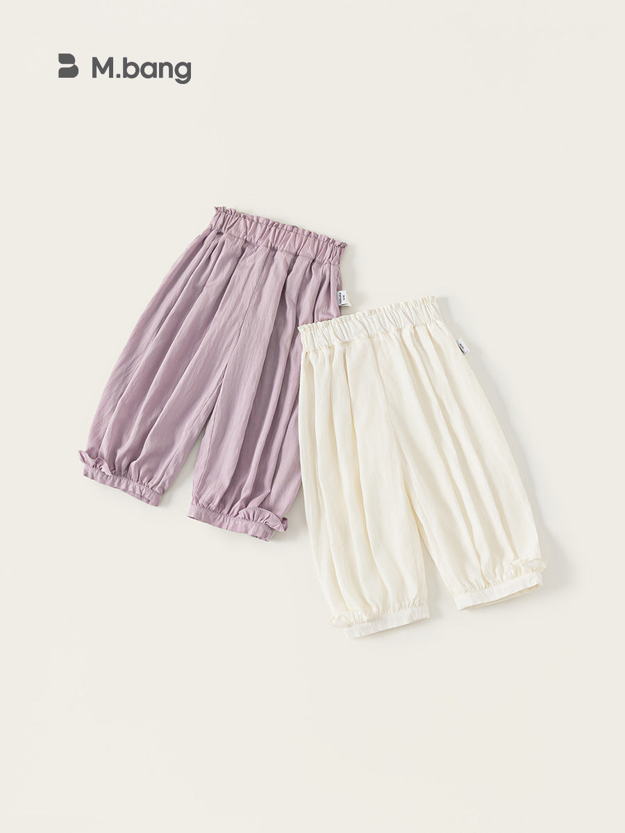 Children's Thin Anti Mosquito Pure Color Trousers Children's Pants