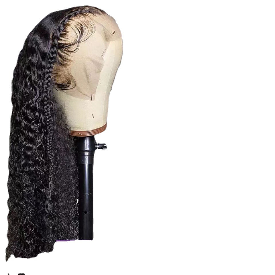Front Lace African Small Volume Sheath Wig Long Curls