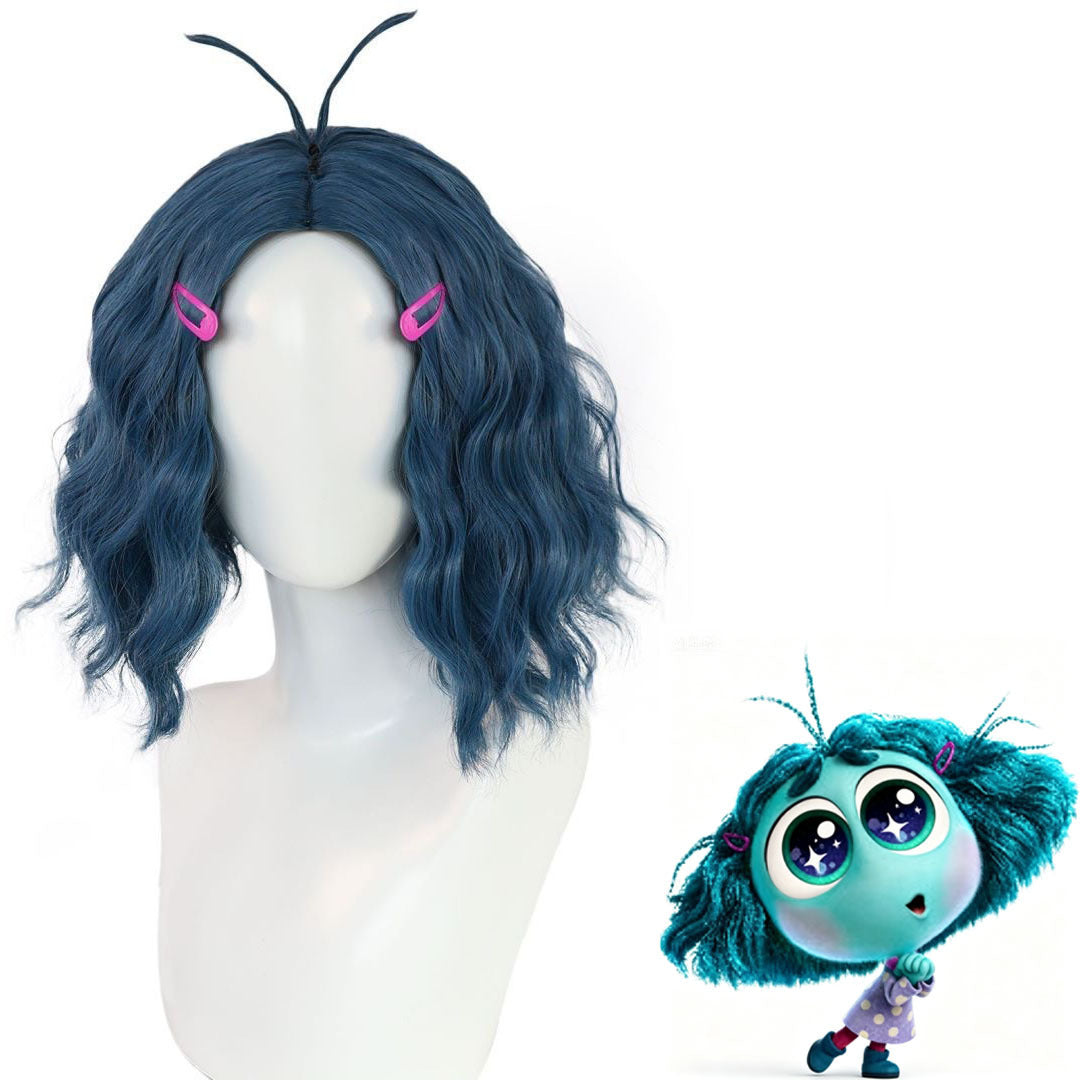 Mu Haze Blue Water Ripple Dull Hair Cos Wig