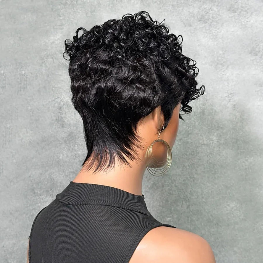 Trendy New Beautiful Cool Innovative Human Real Hair Wig