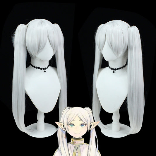 Fu Lillian Artificial Scalp Double Ponytail Fiber Cos Wig