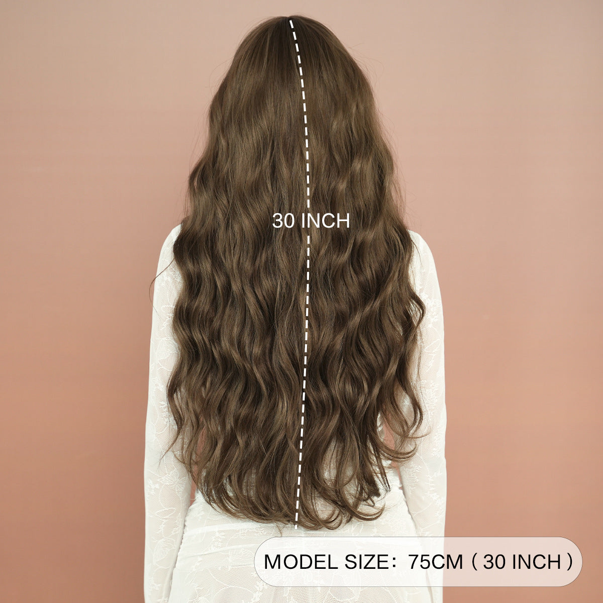 Quality Super Curly Female Brown Big Wig Long Curls