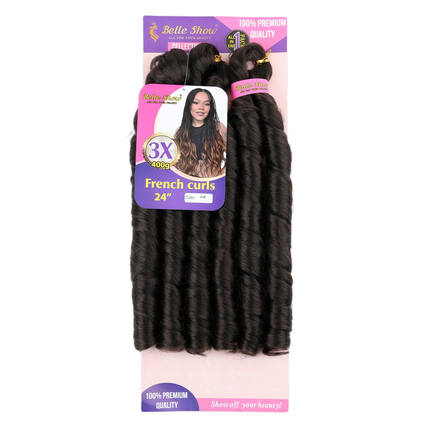Fiber Low Temperature Tube Curved Large Wig Long Curls