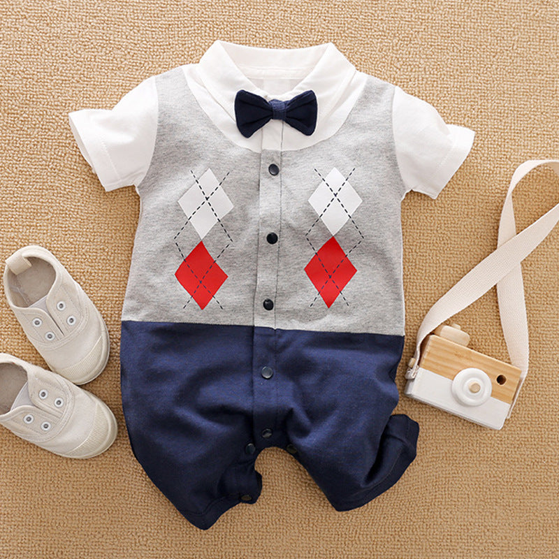Class Gentleman Romper One Year Old Celebration Dress Jumpsuit, Climbing Suit