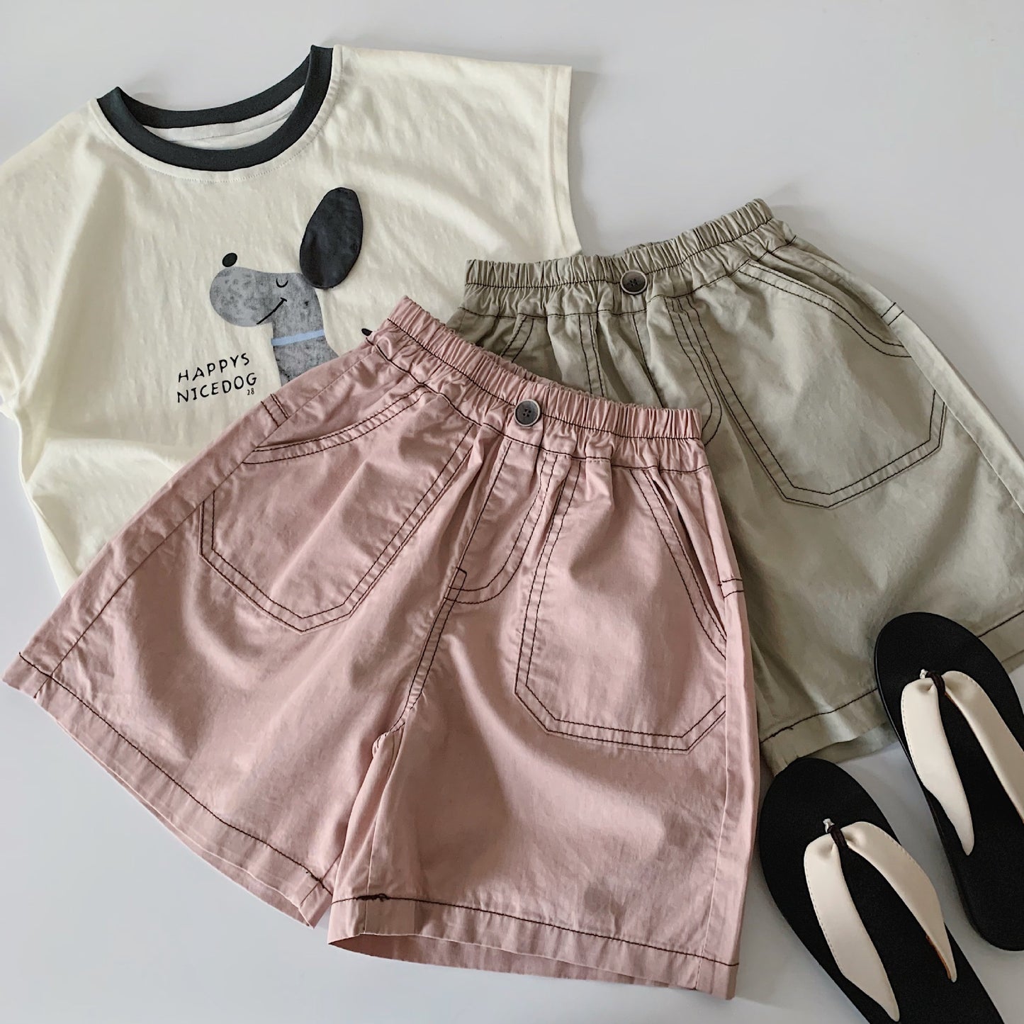 Children's Shorts Summer Boys Bright Line Loose Casual Fashionable Children's Pants