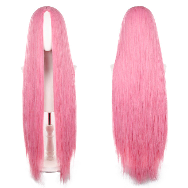 Mid-length Universal Long Straight Scalp Style Cos Wig