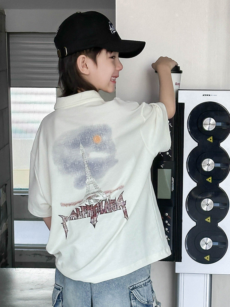 Children's Clothing Summer Casual Loose Thin Top Children's T-shirt