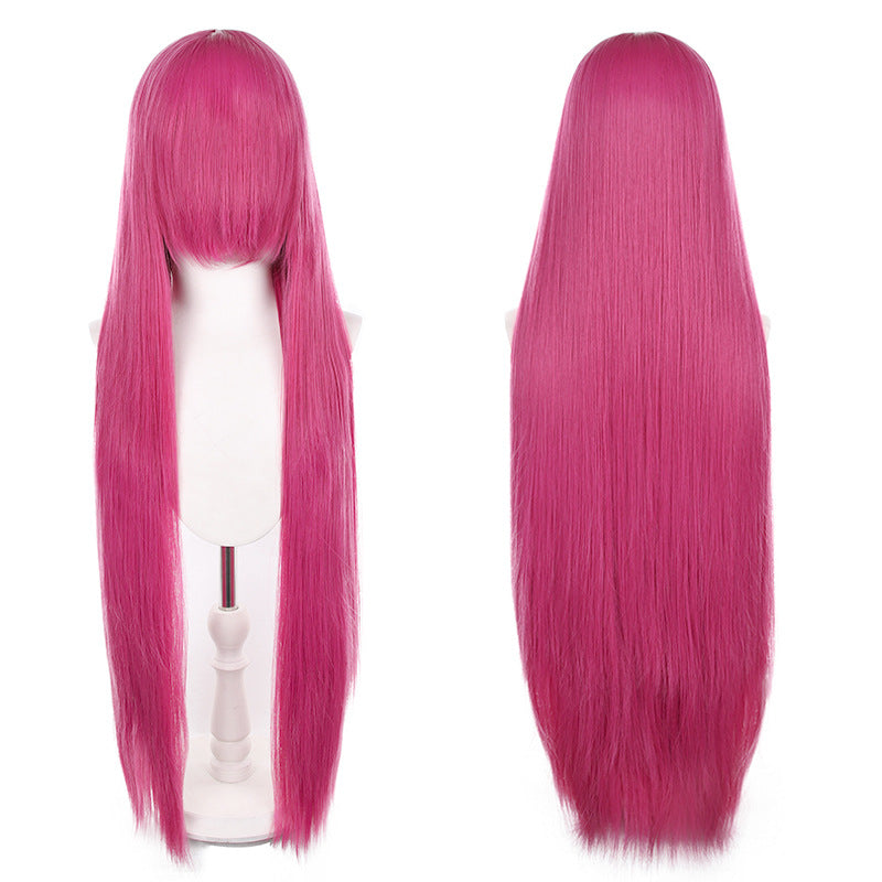 Mao Style Universal Scalp Head Long Bangs Cos Wig