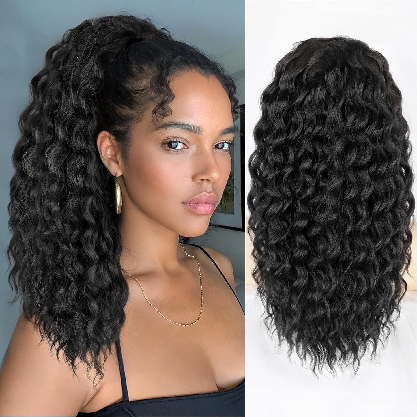 Chemical Fiber Solid Color Two Colors Small Wig Ponytail