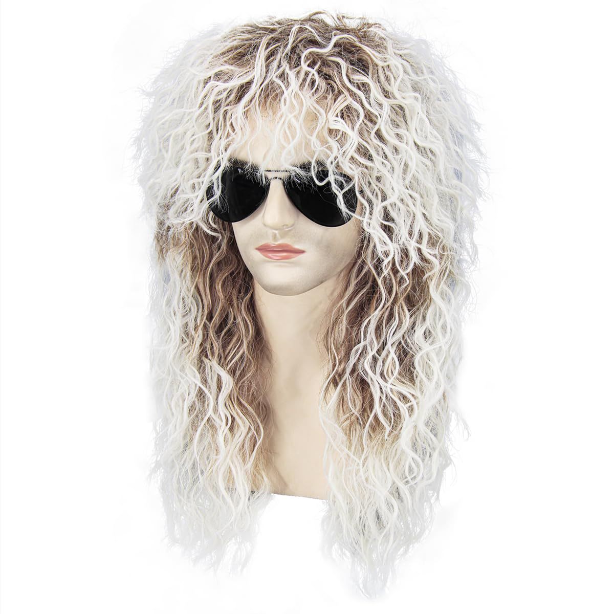 Women's & Men's Sun Protection Rocker Punk Rock Hip Wig Long Curls