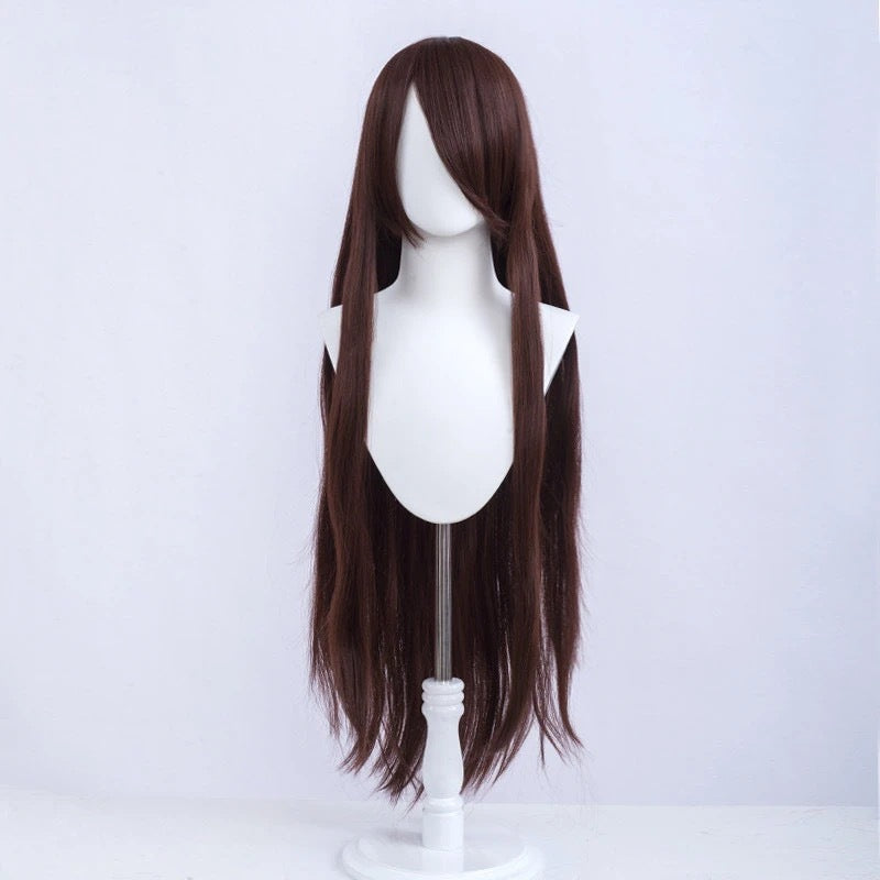 Silk Yi Universal Anime Style Air Bangs Long Straight Hair Cos Wig