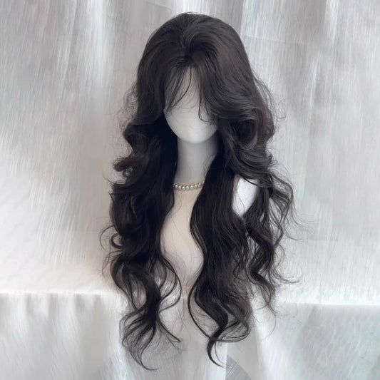 Women's Medium Large Wave Curly Hair Cool Atmosphere Natural Wig Long Curls