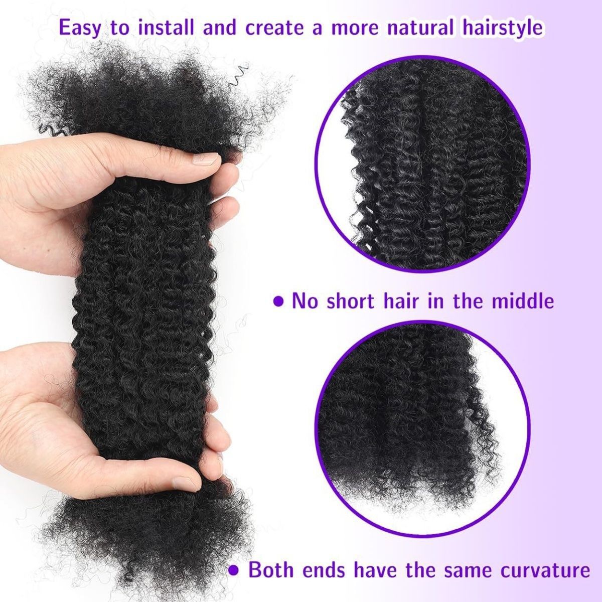 Human Bag Dreadlocks Puffy Silk Accessories Real Hair Wig