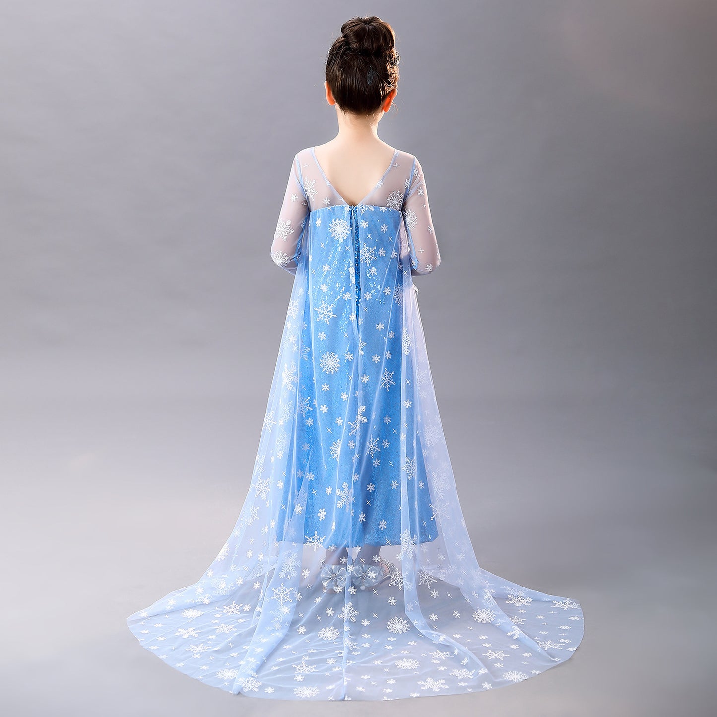 Women's & Children's Princess Elsa Frozen Aisha Clothes Western Children's Dress