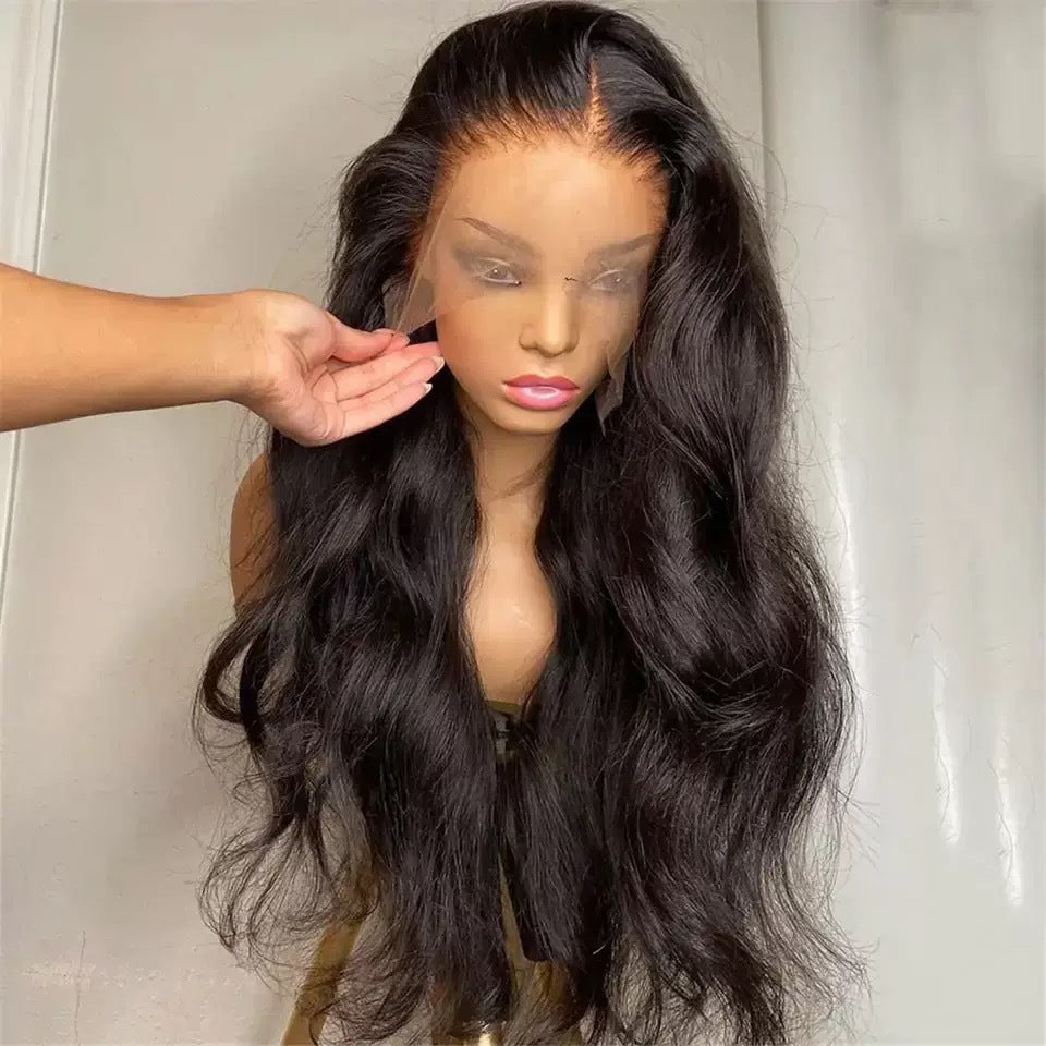 Women's Front Lace Hair Mid-length Curly Big Wave Fashion Natural Wig Long Curls