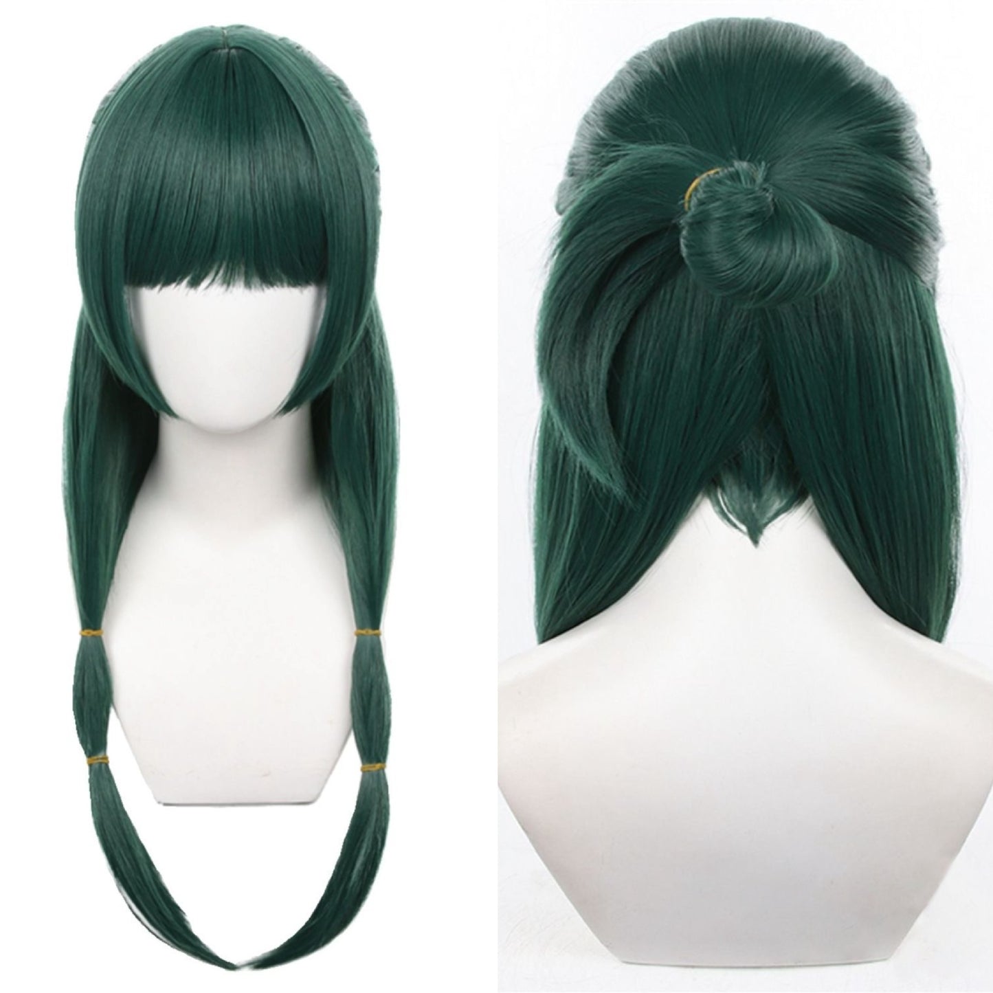 Medicine House Woolen Cat Dark Green Artificial Scalp One Half Cos Wig