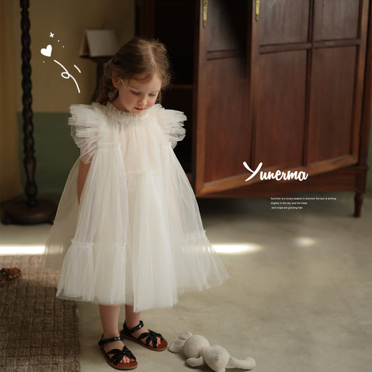 Tulle Tutu Skirt Princess Summer Western Children's Dress