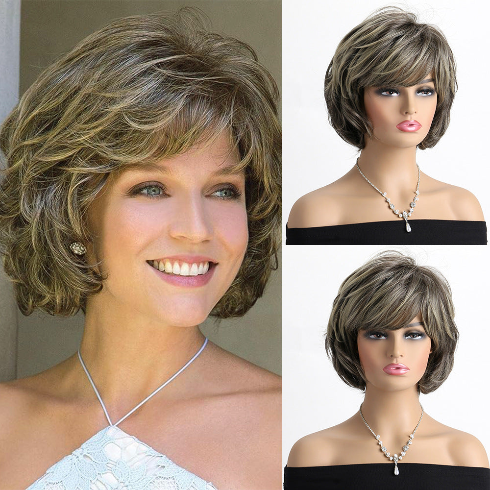 Versatile Women's Fashion Style Fluffy Natural Wig Short Curly Hair
