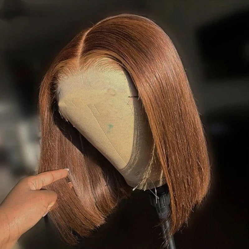 Trendy Slouchy Pretty Versatile Straight Bob Real Hair Wig