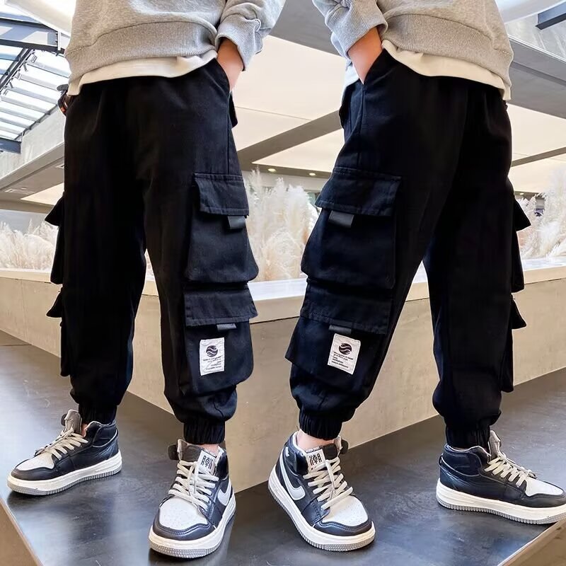 Children's Teens Autumn Clothing Trousers Overalls Boy Children's Pants