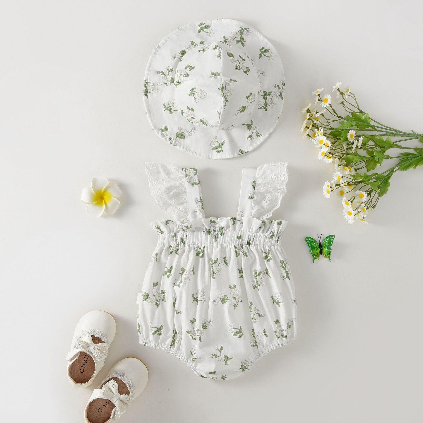Thin Fashion Jumpsuit Floral Strap Triangle Rompers Jumpsuit, Climbing Suit