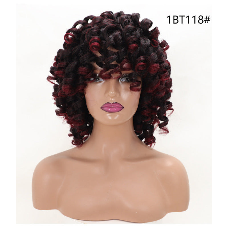 Stylish Unique Cool Classy African Small Wig Short Curly Hair