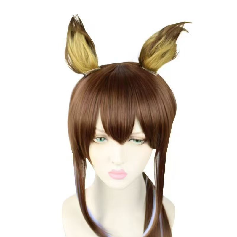 Yuman Tomorrow Ark Five-star Officer Brown Cos Wig